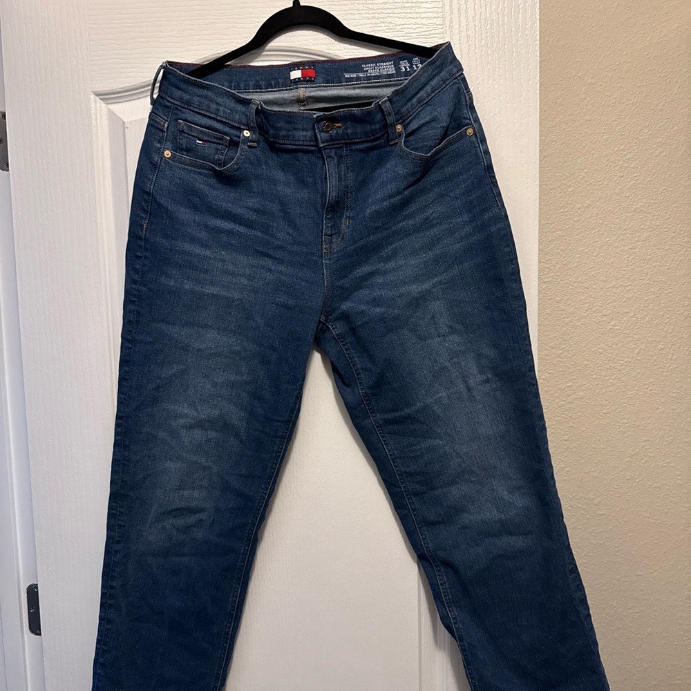 Tommy Hilfiger Dark Blue Straight Leg Jeans